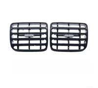 Ensemble de grilles d'aération pour tableau de bord pour Renault Clio II 1998-2020, panneau intérieur en ABS, OEM 7702258375 7702258279 (argenté)