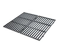 Ensemble de grilles de cuisson en fonte pour barbecue anti-adhésif - CLP - 44,5x26 cm - Noir