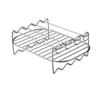 Ensemble de grilles de friteuse à air en acier inoxydable, contient 4 brochettes pour ailes de poulet, accessoires de barbecue pratiques, accessoires de bouilloire à air, barbecue