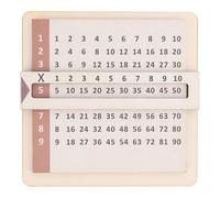 Ensemble de grilles de multiplication à faire glisser et à apprendre, outil éducatif de mathématiques pour les enfants, pratique des tables de multiplication avec fenêtre de
