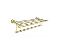 Ensemble de grilles de serviette dorée avec salle de salle de bain en or brossé kit d'accessoires de salle de bain avec barre serviette cale de serviette robe manteau crochet de papier toilette