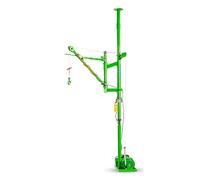 Ensemble de grue à colonne intérieure, type à bras pliant, charge de 150 kg, moteur de 1,5 kW, avec câble en acier de 30 m(Automotive Motor)
