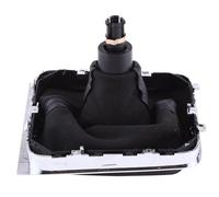 Ensemble de Guêtres de Pommeau de Levier de Vitesse élégant à 6 Vitesses pour B6 2005-2012, Beau Bord chromé, Installation Directe, Noir, 1 Pièce