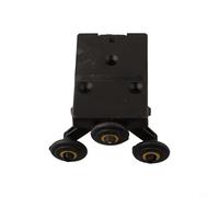 Ensemble de guidage à rouleaux pour vieilles portes coulissantes en bois avec noyau intérieur monté sur le côté pour fonctionnalité de porte de placard (noyau de roue supérieure)