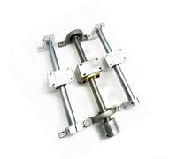 Ensemble de guide de support d'actionneur linéaire avec double tige à vis T8 et rail linéaire, voyage de 150/250/350 mm pour équipement d'automatisation industrielle (350 mm)