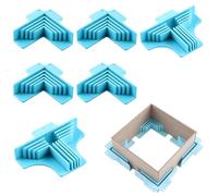 Ensemble de guides d'angle - Outils de serrage d'angle droit de 6 pièces, construction métallique durable, positionnement précis, facile à utiliser | Pour Craft Bookbinding Paper Card Gluing Chipboard