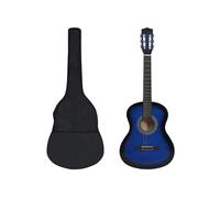 Ensemble de guitare classique pour débutants 8 pcs bleu 3 4 36