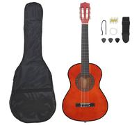 Ensemble de Guitare Classique pour Débutants Musicien 8 pcs Bleu 3/4 36" vidaXL