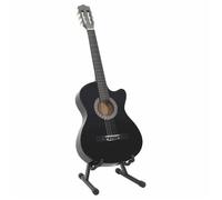 Ensemble de guitare découpée classique 12 pcs 6 cordes Noir 38'--Mothinessto4321