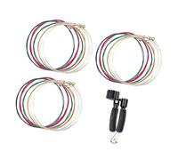 Ensemble de guitare folk avec enrouleurs, 3 colorful strings | Cordes de guitare acoustique avec outil enrouleur pour un changement sans effort et un entretien rapide