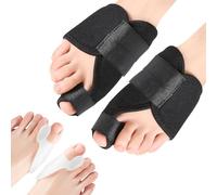 Ensemble de Hallux Valgus Orthèse, 2 Orthese Hallux Valgus et 2 Séparateur d'Orteil, orthèses pour hallux valgus, Kit Jour et Nuit, pour Hallux Valgus Soulagement des Douleurs du Pied Unisexe