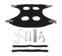 Ensemble de hamac de toilettage pour chien, sac de retenue respirant et sûr, écharpe de toilettage pour animaux de compagnie avec peigne coupe-ongles pour chiot chat (S)