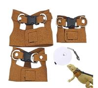 Ensemble de Harnais et de Laisse de Dragon Barbu, Harnais et Corde de Traction pour Dragon Barbu - Corde de Traction en lézard Confortable | Les Petits Animaux sûrs Harnais pour Marcher en Plein