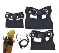 Ensemble de Harnais et de Laisse de Dragon Barbu, Harnais et Corde de Traction pour Dragon Barbu | Strape DE Traction DE EMPAPE INSCRIT - Les Petits Animaux sûrs Harnais pour Marcher en Plein