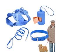 Ensemble de Harnais pour Chien Chien de Taille Moyenne, Ensemble de laisses | Ensemble de harnais pour chien imperméable Co