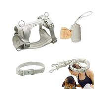 Ensemble de harnais pour chiens de taille moyenne - Harnais pour petits chiens - Ensemble de laisse multifonction pour chiens de taille moyenne - Facile à marcher, pour les jours