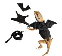 Ensemble de harnais réglables pour reptiles barbu, dragons, écureuils, animaux domestiques, costume de dinosaure
