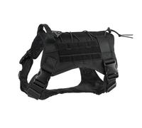 Ensemble De Harnais Tactique Militaire pour Chien, Harnais Réglable pour Chien De Service, Gilet Militaire pour Animaux De Compagnie, Entraînement en Plein Air, Camping, Marche, pour Chiens De Ta