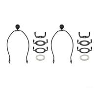 Ensemble de harpe de lampe de 25,4 cm avec support d'abat-jour amovible et plaque supérieure, compatible avec différents lampadaires et lampes de table avec plusieurs tailles de base de selle pour un