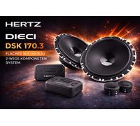 Ensemble de haut-parleurs à composants 2 voies Hertz DSK 170.3 plats 16,5...
