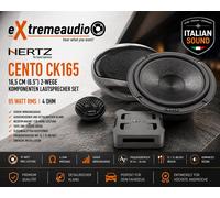 Hertz Haut-parleur système Compo 2 voies CK 165 Cento 16,5 cm, 95 WRMS, 4 ohms
