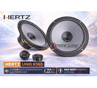 1 kit HERTZ UNO K165 K 165 système 2 voies de 6,5"" 16,5 cm 75 watts rms 300 watts max 4 ohm + 3 autocollants + capuchon, la paire