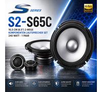 Alpine Pro - Ensemble haut-parleurs composants 2 voies S2-S65C 16,5 cm 240W