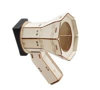 Ensemble de haut-parleurs enregistreurs en bois à construire soi-même avec panneaux prédécoupés, assemblage pratique pour les projets scientifiques en t à la maison, ensemble créatif de klaxon