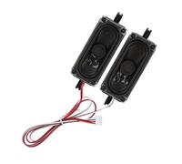 Ensemble de Haut-parleurs TV 4 Ohm 5 W avec Un Excellent Effet Sonore de Basse, 2 Haut-parleurs Transparents pour Machine Publicitaire, Longueur de Ligne 15,7 Pouces, Noir, 2