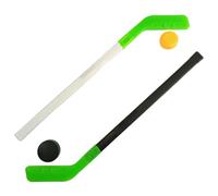 Ensemble de Hockey pour Enfants 28 4 Pouces bâton de Hockey pour Enfants Facile à saisir avec 2 balles entraînement Jeu Amusant pour Les garçons Filles débutants passionnés