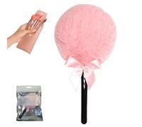 Ensemble de houppettes à poudre libre antidérapantes à long manche - Douces, douces et portables for le visage et le corps(Pink)