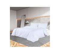 Ensemble de housse de couette Blanc 200x200 cm Microfibre