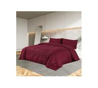 Ensemble de housse de couette Bordeaux 140x200 cm Microfibre136033