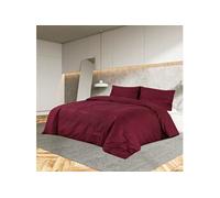 vidaXL Ensemble de housse de couette Bordeaux 240x220 cm Coton136176