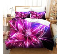 Ensemble De Housse De Couette Fleurs - Ensemble De Housse De Couette Imprim¿¿E En D Ensemble De Literie En Microfibre Respirante Ultra Douce Pour La Ma