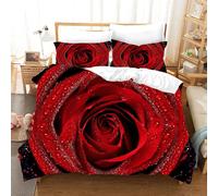 Ensemble De Housse De Couette Fleurs - Ensemble De Housse De Couette Imprim¿¿E En D Ensemble De Literie En Microfibre Respirante Ultra Douce Pour La Ma