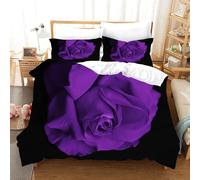 Ensemble De Housse De Couette Fleurs - Ensemble De Housse De Couette Imprim¿¿E En D Ensemble De Literie En Microfibre Respirante Ultra Douce Pour La Ma