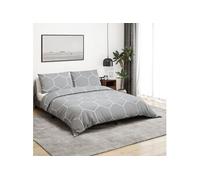 vidaXL Ensemble de housse de couette Gris 260x240 cm Coton