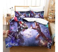 Ensemble De Housse De Couette Iron Man Ensemble De Literie Housse De Couette Affiche De Film Double