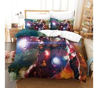 Ensemble De Housse De Couette Iron Man Parure De Lit Housse De Couette Affiche De Film Single