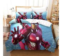 Ensemble De Housse De Couette Iron Man Parure De Lit Housse De Couette Affiche De Film Single