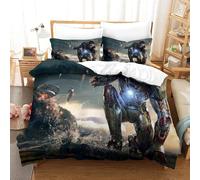 Ensemble De Housse De Couette Iron Man Parure De Lit Housse De Couette Affiche De Film Single