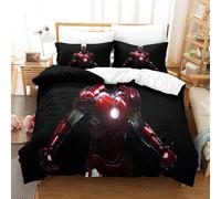 Ensemble De Housse De Couette Iron Man Parure De Lit Housse De Couette Affiche De Film Single