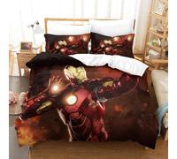 Ensemble De Housse De Couette Iron Man Parure De Lit Housse De Couette Affiche De Film Single