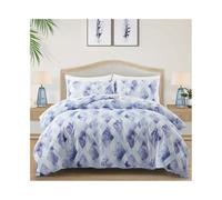 Ensemble de housse de couette Parure de lit réversible à imprimé géométrique Ink, housse couette et taies d'oreiller, 2/3 pièces, douce agréable for la peau Ensemble de literie(EU King(240x220cm))