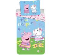 Ensemble de housse de couette - Peppa Pig - Hula - 100% coton - Réversible - 140x200 cm