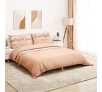 vidaXL Ensemble de housse de couette 260 x 240 cm Coton Rose