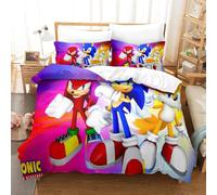 Ensemble De Housse De Couette Sonic The Hedgehog Parure De Lit Housse De Couette Sonic