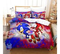 Ensemble De Housse De Couette Sonic The Hedgehog Parure De Lit Housse De Couette Sonic