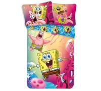 Ensemble de housse de couette - SPONGEBOB - Bob l'Eponge - 100 % coton - Taille 140 x 200 cm - Multicolore
